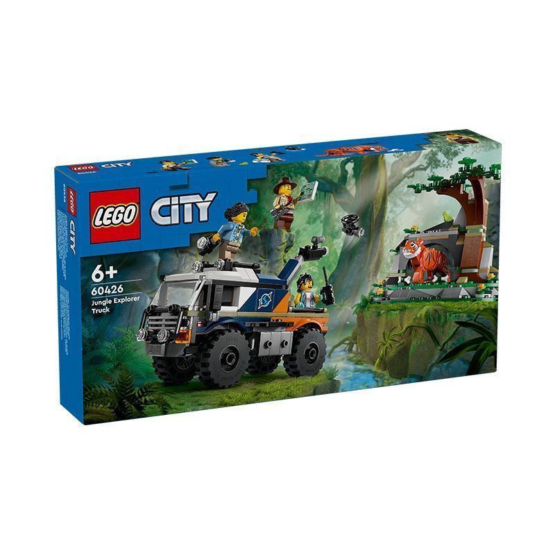 LEGO LEGO City Exploration Series 60426 Jungle Explorer รถบรรทุกออฟโรดของเล่นเพื่อการศึกษาบล็อกตัวต่