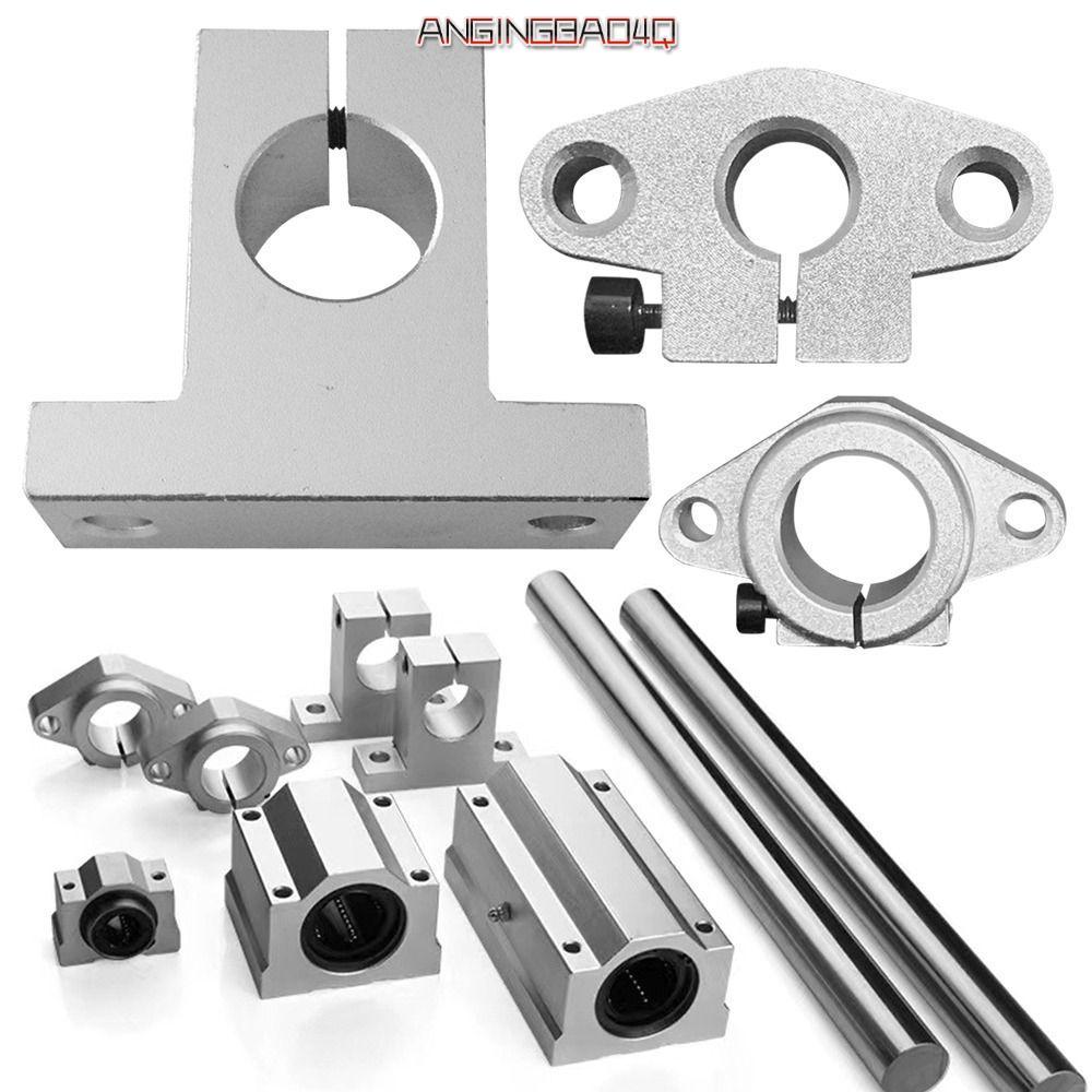 TIOMNV56KU 1Pc Linear Bearing, CNC Router SK8 SK10 SK12 SK16 SK20 Rail Shaft Support,อลูมิเนียม SHF8