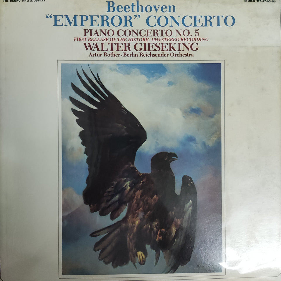 แผ่นเสียง Beethoven - Emperor Concerto Piano Concerto No.5 Walter Gieseking (Vinyl) (VG+)