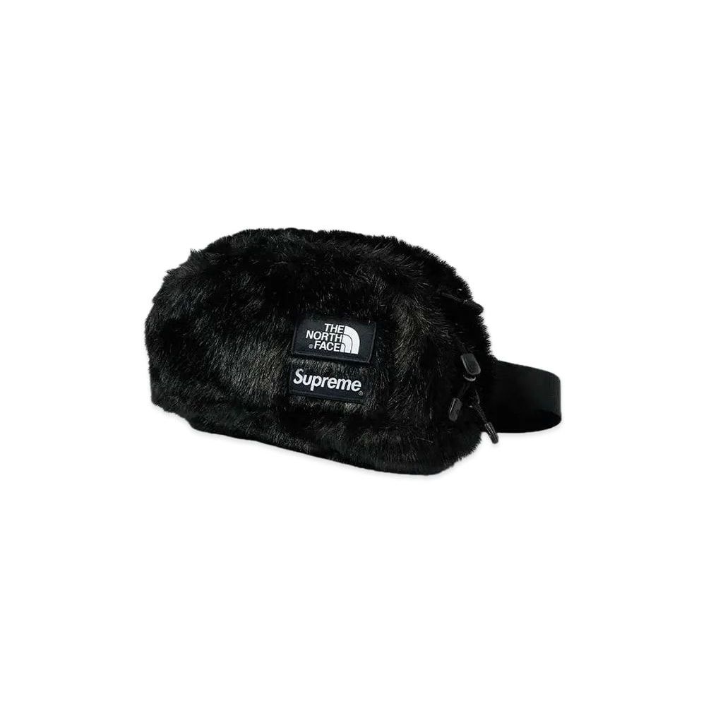 Supreme x The North Face Faux Fur Waist Bag Black NM82093I NF0A5G87 Unused