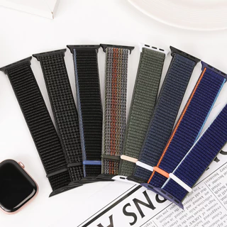 สายไนล่อนอ่อน แบนด์ปรับได้ for Smartwatch iWatch Ultra SE 3 2 Series 11 10 9 8 7 6 5 4 3 49มม. 46 45 42มม.41มม.38มม