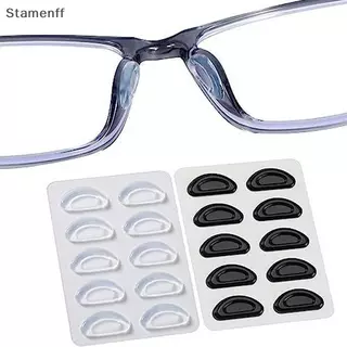 แว่นตาAnti-Slip พร้อมแผ่นรองจมูกซิลิโคนนุ่ม สำหรับกรอบพลาสติกและแว่นตากันแดด (สีดำ/ขาว)