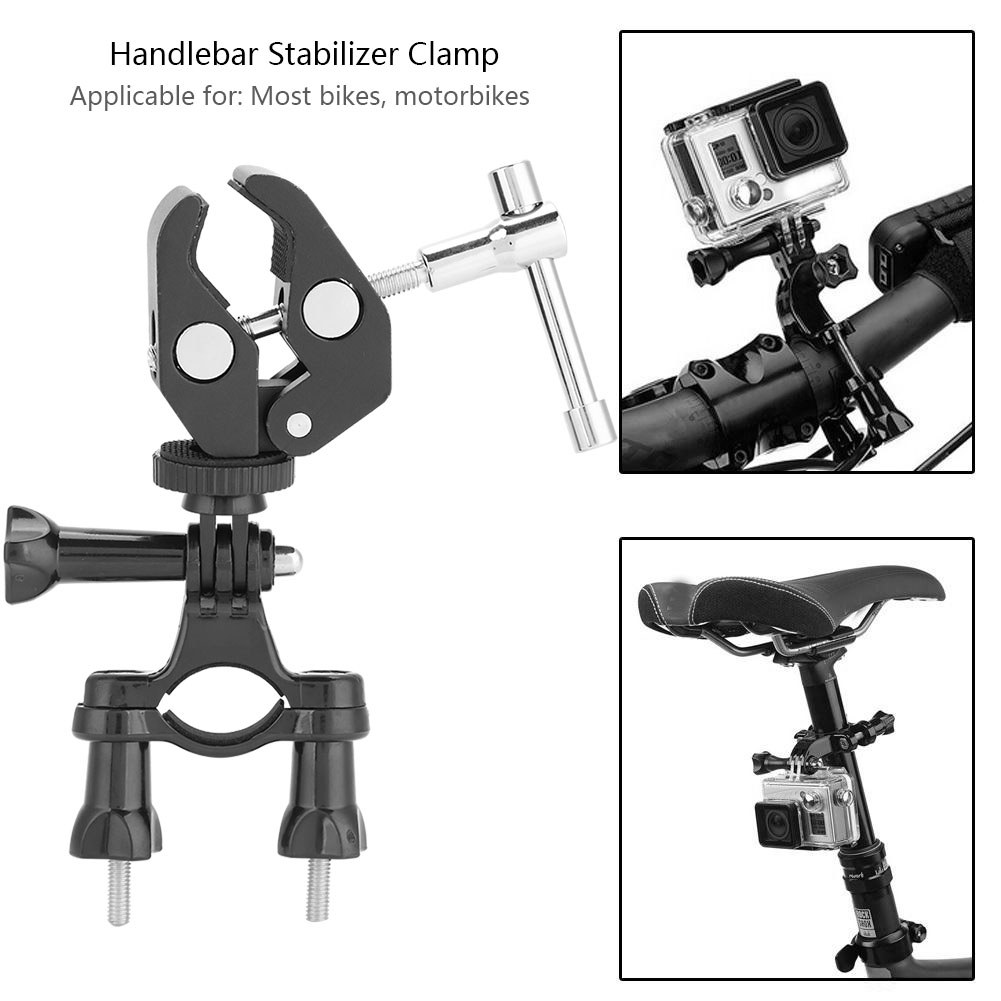จักรยานกลางแจ้งHandlebar Actionกล้องGimbal Stabilizerสําหรับขี่จักรยานจักรยานมอเตอร์ไซด์