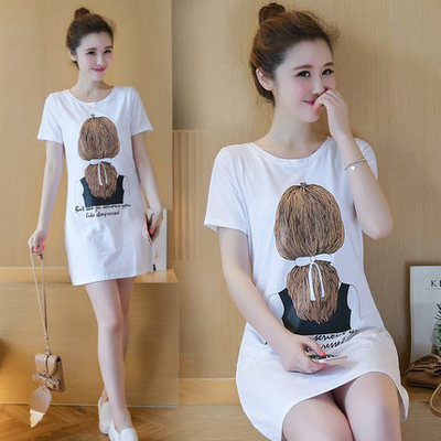 เสื้อผ้าสตรีฤดูร้อนแขนสั้นหลวม ลายฮิปแพค สไตล์นักเรียน ลดราคาพิเศษจาก Taobao