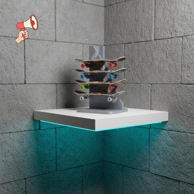 [MZ] Finger Skateboard Storage Ra Finger Skateboard Organizer Finger Skateboard Desktop Display Ra H