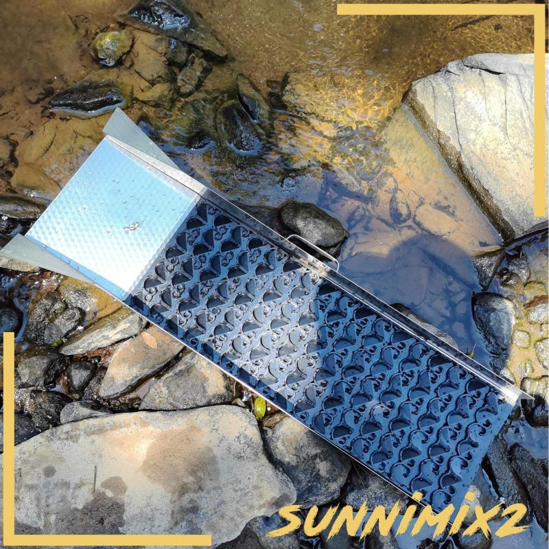[Sunnimix2] Gold Sluice Box Professional Gold Panning อุปกรณ์ความทนทานสําหรับการขุดลอก Riffle