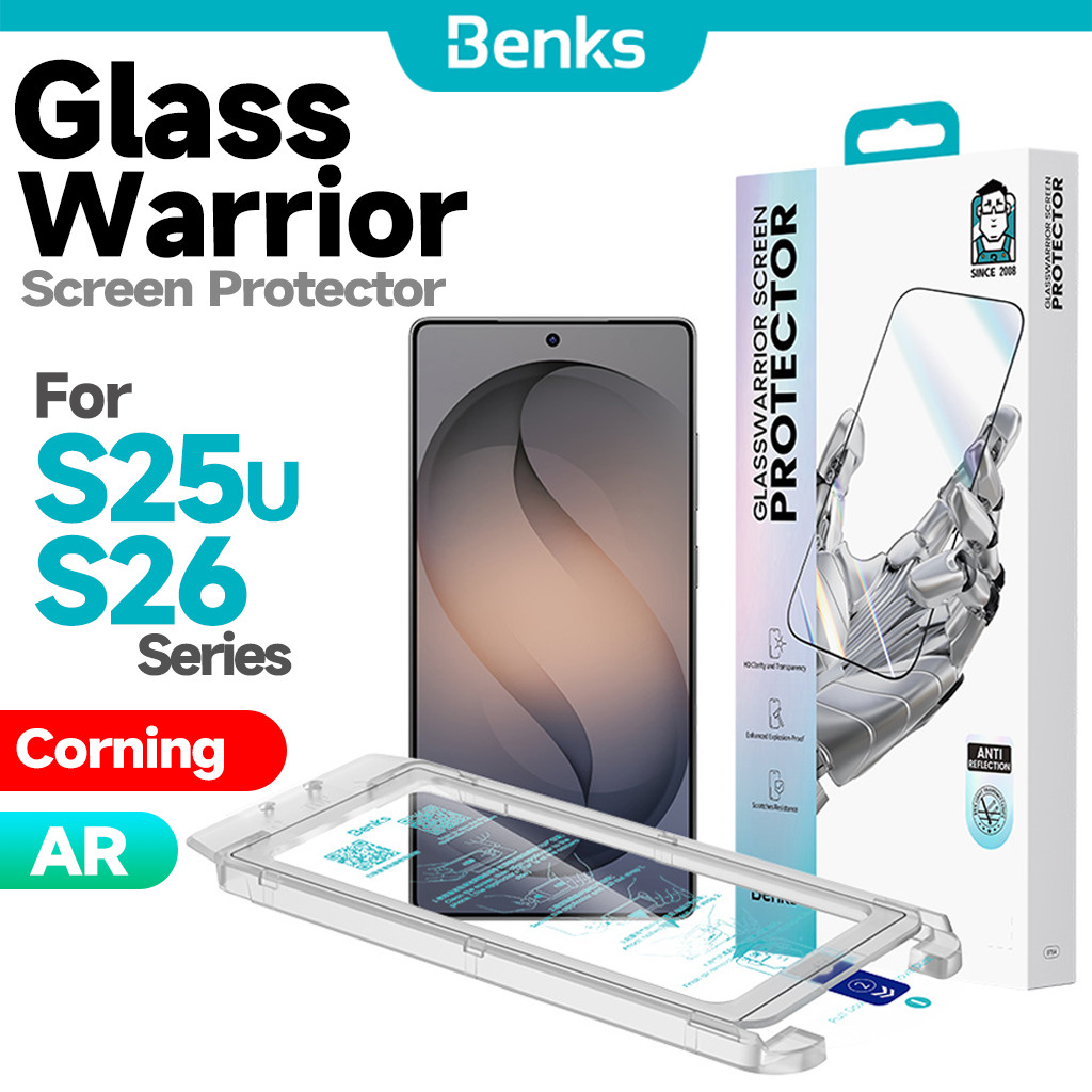 [Benks Official] Benks GlassWarrior AR ป้องกันหน้าจอสําหรับ Samsung S25 S26 Ultra S26+ S25U S26U AR Enhanced HD Clean Anti-Glare Anti-reflection Eye Protection กระจกนิรภัย