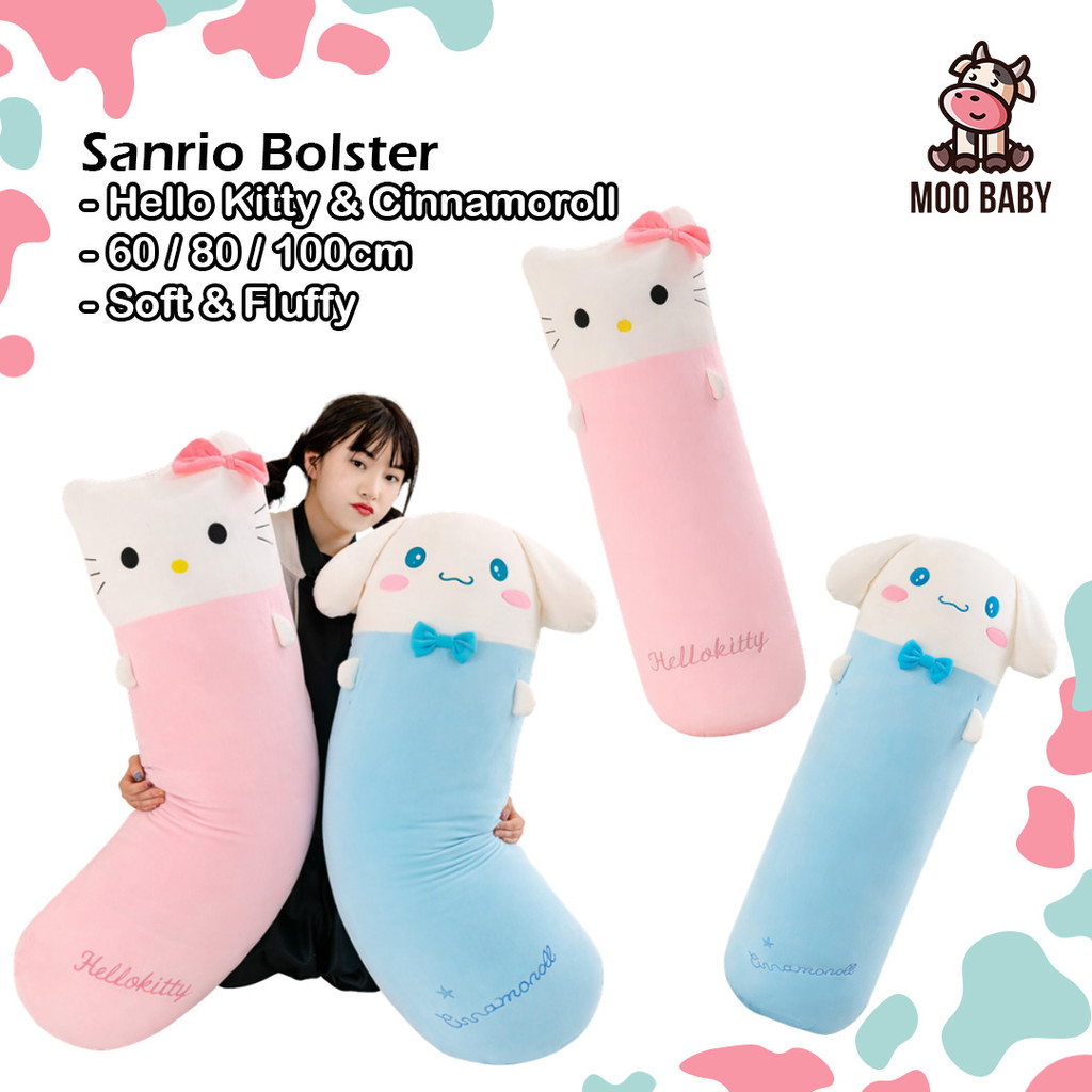 Moo Baby Bantal Peluk Kuromi Bolster Kuromi Plushie ยาว Plushie Kuromi หมอน Kuromi การ์ตูน Bolster K