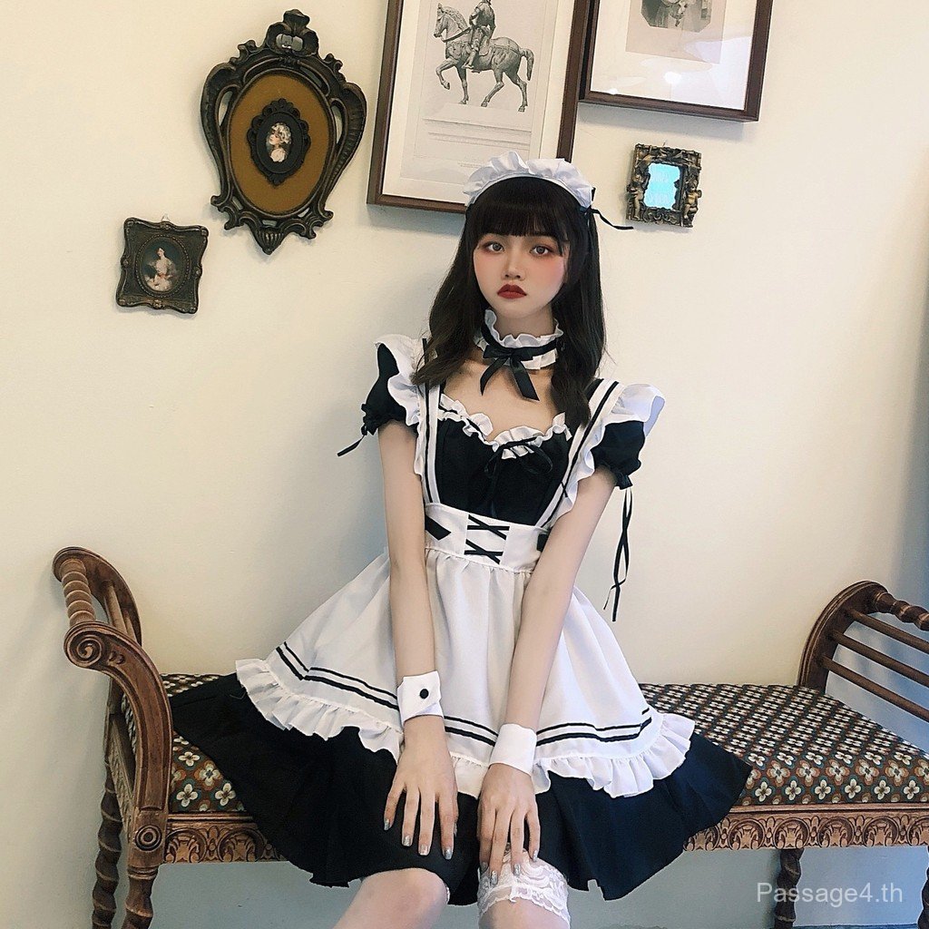 ชุดสูทโลลิต้าสไตล์Anime สำหรับแม่บ้านที่น่ารัก