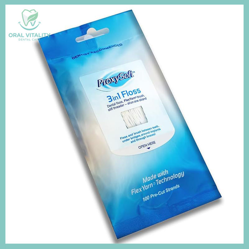 Proxy Soft 3-in-1 Floss, 100 pieces × 3 packs (Former product name: Thornton Super Floss 3-in-1)/ Di