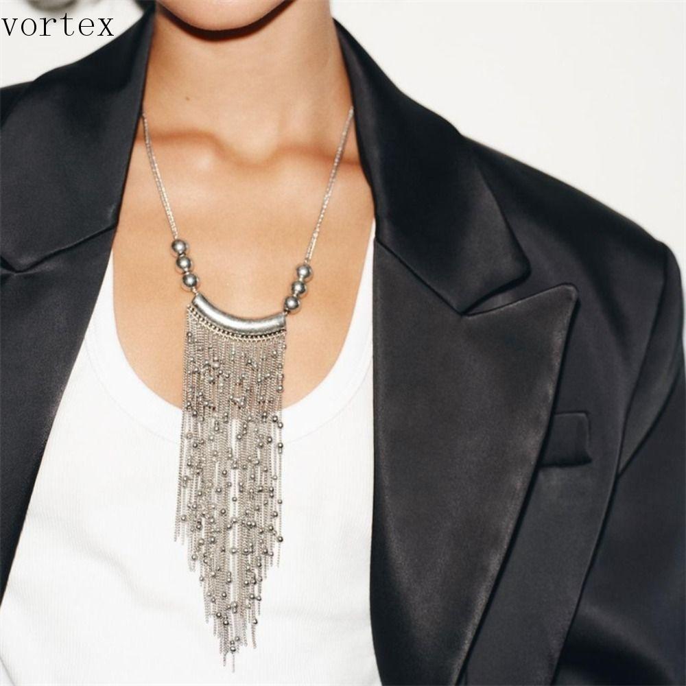 สร้อยคอมัลติเลเยอร์ Bohemian Style กับลูกปัด สำหรับผู้หญิง