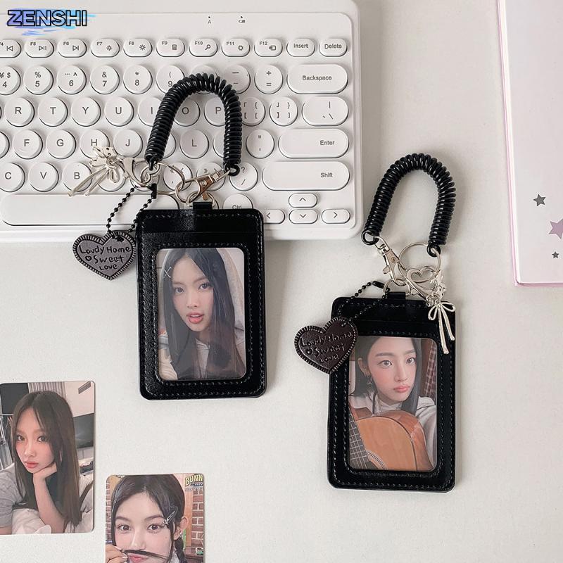 [Zen-t] Y2k Bla Photocard Holder พวงกุญแจ Kpop Idol Photo Protector Sleeve นักเรียน Id Card Storage 