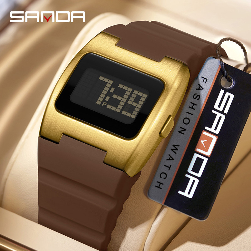 SANDA Everyday Watch - เวลา, Chronograph, EL Glow, Date/Week, Alarm, 12/24H