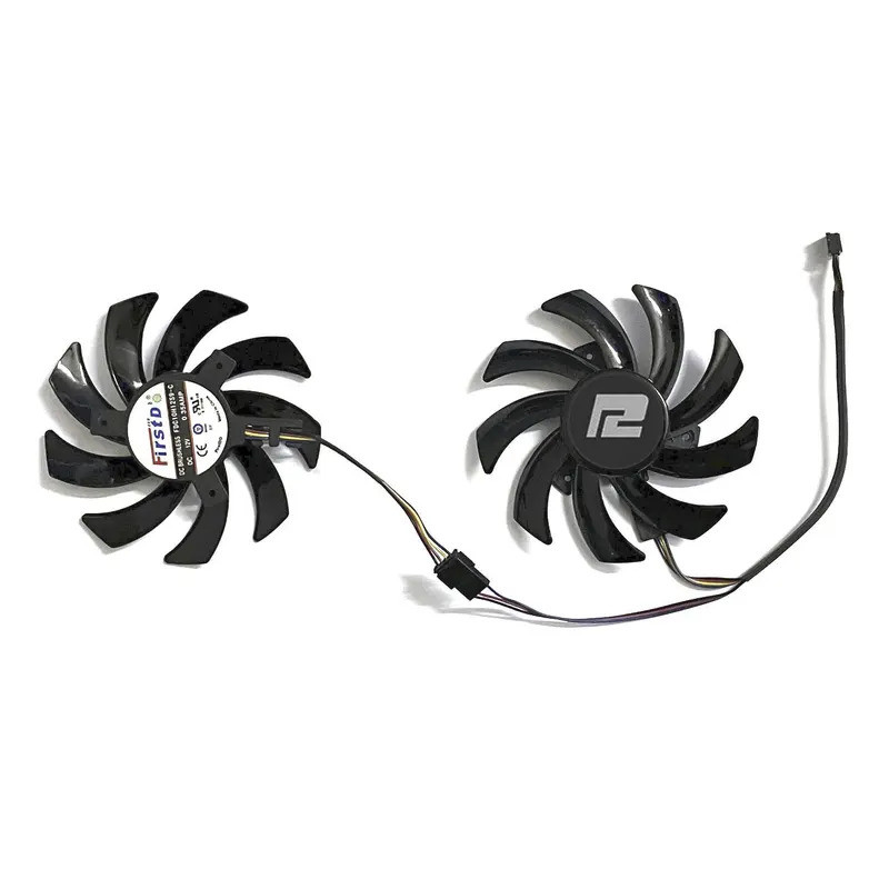 สําหรับ Powercolor RX 6700XT 6600XT 6600XT 6600 85MM FDC10H12S9-C T129215BU RX 5700 5500 5600 XT พัด