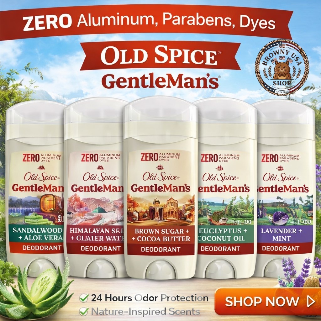Old Spice โรลออน กลิ่น Gentleman's Blend Deodorant Aluminum Free 85g