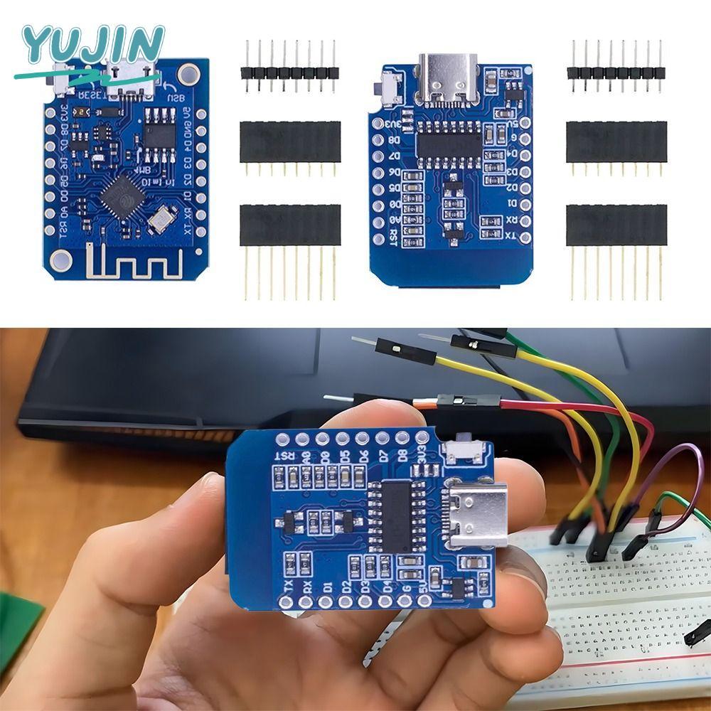 YUJIN ESP8266 บอร์ดพัฒนา, 3.3V CH340 บอร์ดพัฒนา IoT, ESP-8266EX Met Pins บอร์ดขยาย WIFI การพัฒนาสติป