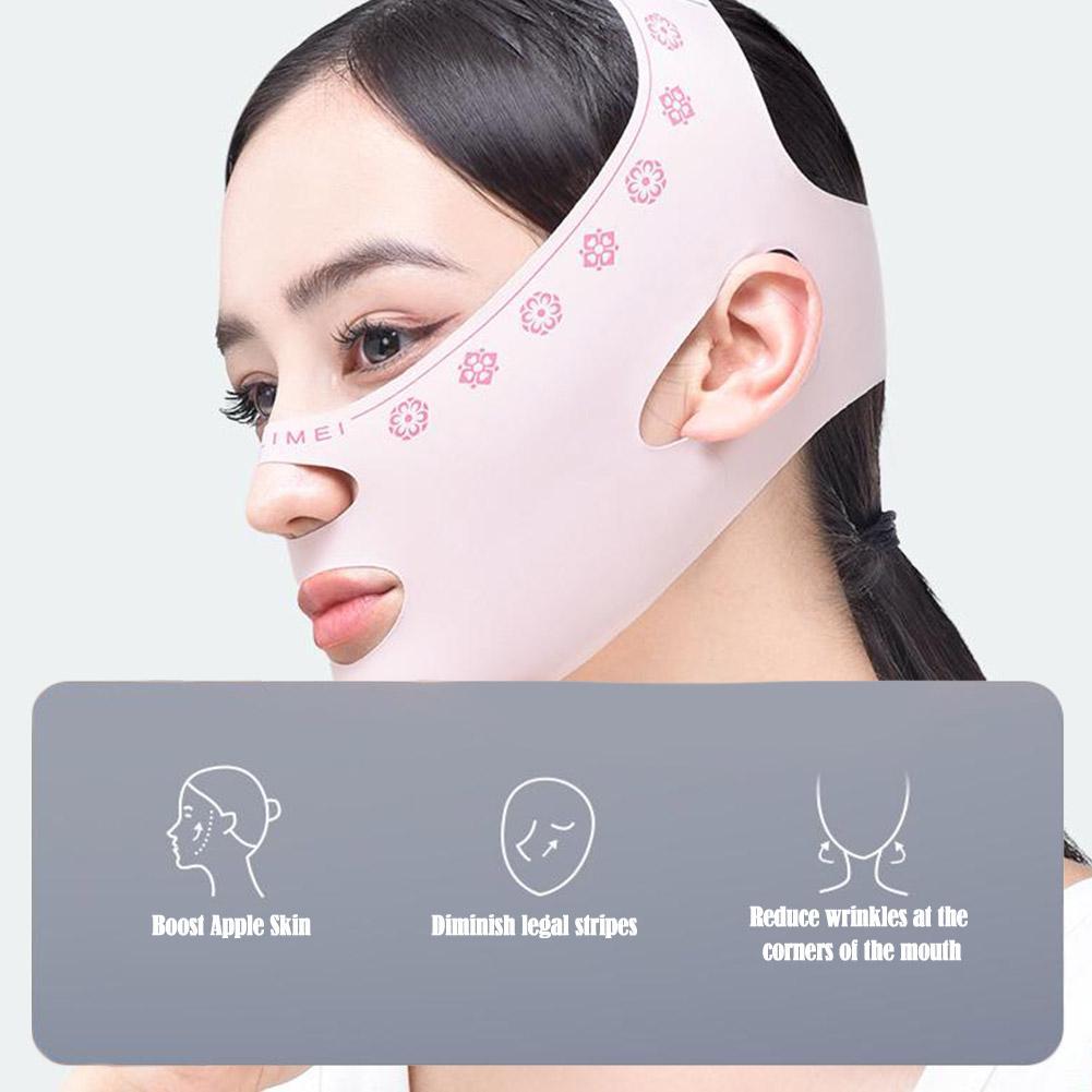 ผู้หญิงผ้าพันแผลยกกระชับใบหน้า V-face Lifting Firming Mask Sculpts สําหรับ Defined Face Shape Facial