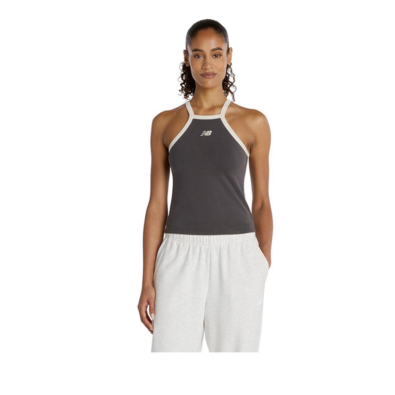 เสื้อกล้ามผู้หญิง New Balance Cotton Racer - สีดํา