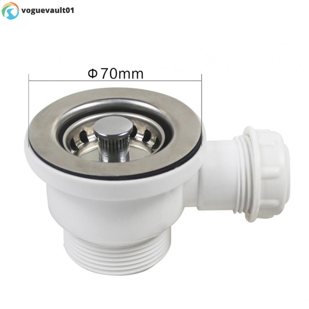 Stylish Stainless Steel Sink Strainer Suitable for any Sink 70mm PP Flange
