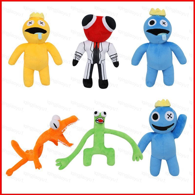 HQ Roblox Rainbow Friends ของเล่นตุ๊กตาสีฟ้าสีเขียวสีเหลืองสีแดงสีส้มตุ๊กตาตุ๊กตาเด็กของขวัญตกแต่งบ้
