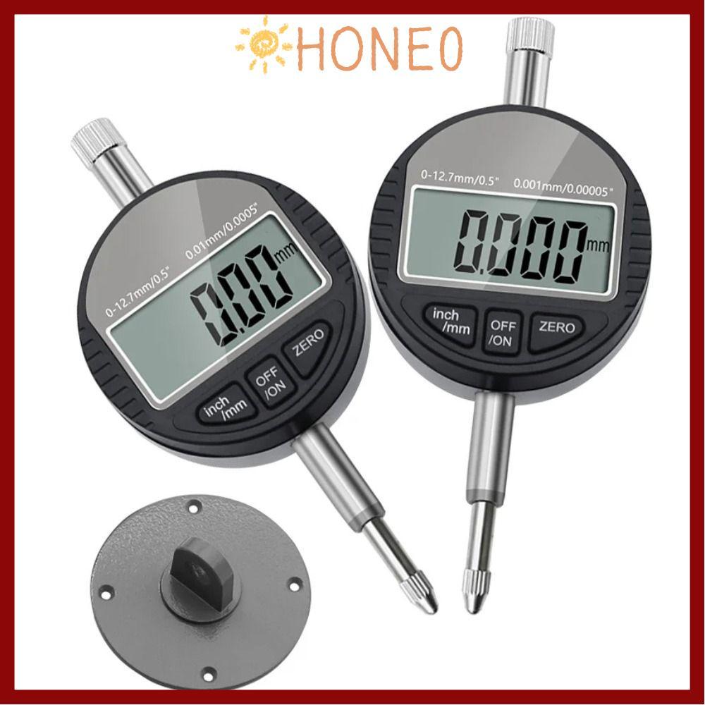 HONE Dial Test Indicator,กันน้ําอิเล็กทรอนิกส์ Digital Dial Indicator,แบบพกพา 0-12.7 มม.0.01/0.001 ม
