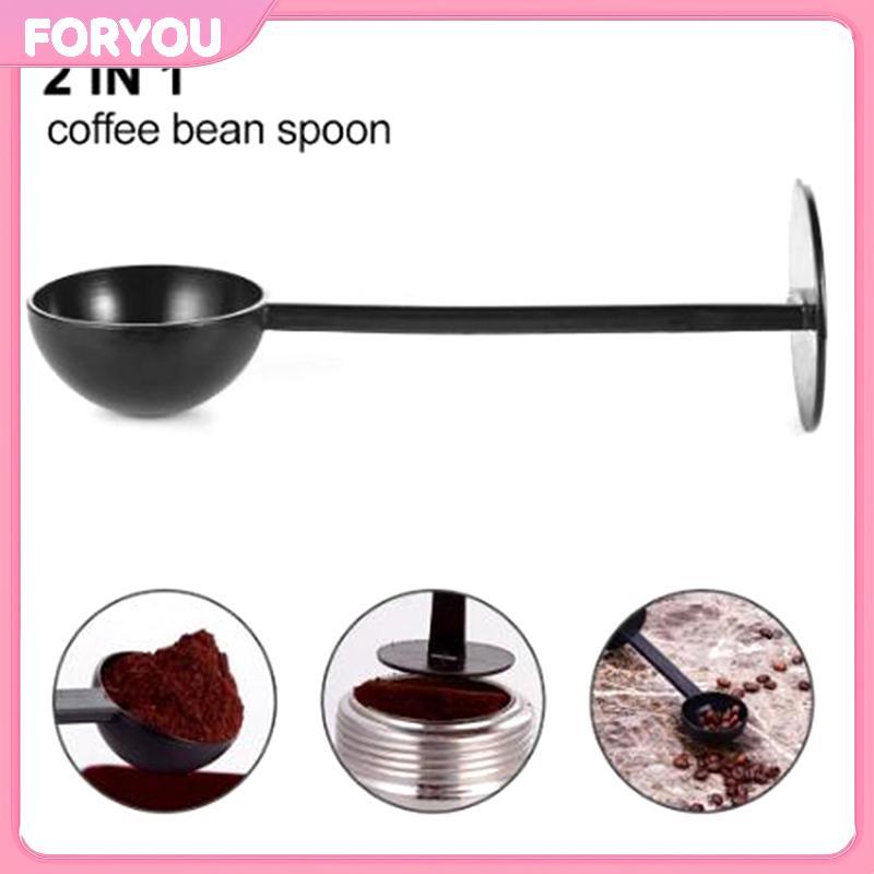 FORYOU 2-in-1 Espresso Coffee Bean Tea Spoon Cafe Professional วัด 10g null