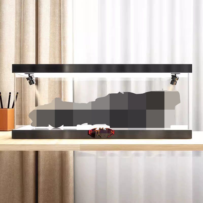 [กล่องแสดงโมเดล] Batman Chariot 76139 กล่องแสดงอะคริลิคเหมาะสําหรับ Batmobile Figure ฝาครอบกระจกพลาส