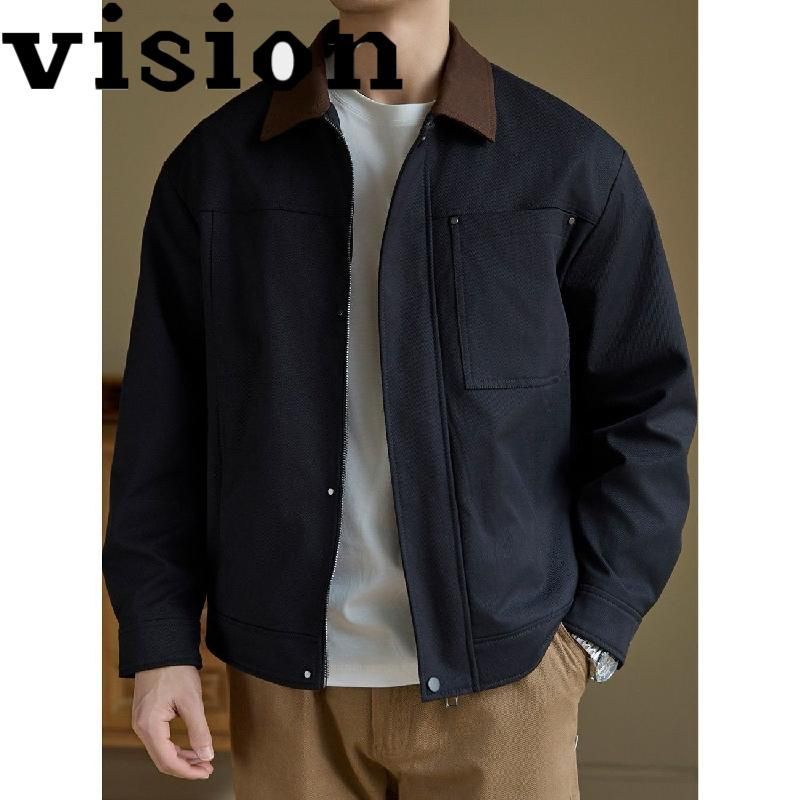 [จํากัดเวลา Seckill] Detroit Jacket ผู้ชายฤดูใบไม้ผลิฤดูใบไม้ร่วงสไตล์ใหม่ Retro Casual All-Match แจ็คเก็ต Ruffian หล่อปกชายมะเขือยาว
