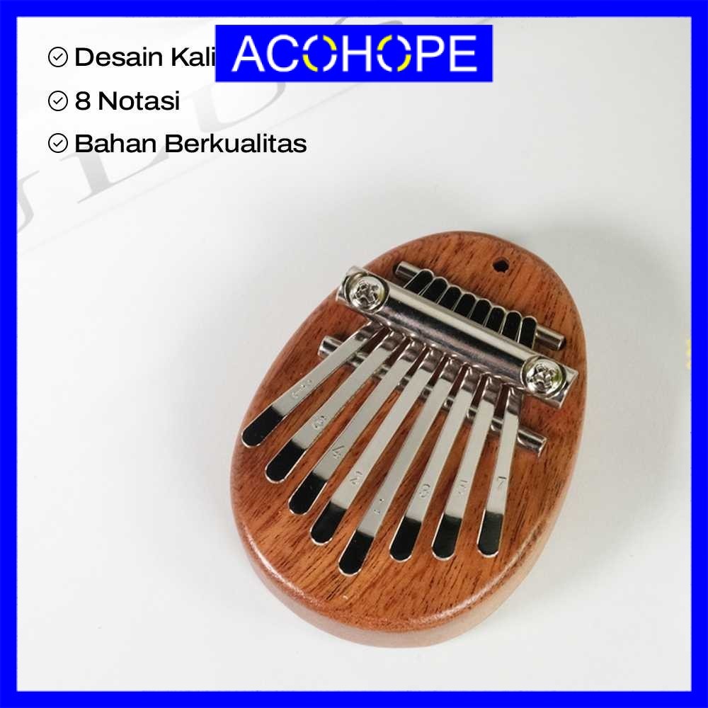 Ahope Mini Kalimba Thumb Piano ของเล่นดนตรี 8 หมายเหตุเสียง - CK18