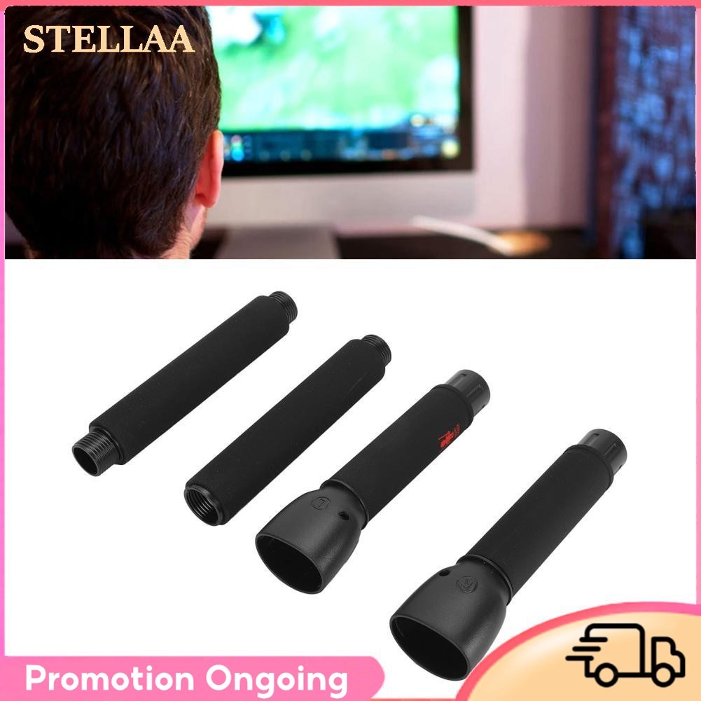 Stellaa CFTGIW VR Game Handle สีดำ 3 ใน 1 สัญญาณที่เสถียรสบายมือความรู้สึก EXTENSION Grip สำหรับ Met