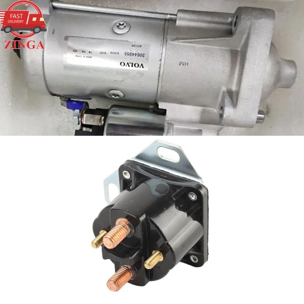 Zinga สตาร์ทโซลินอยด์รีเลย์ 12V 4 เทอร์มินัลสำหรับ Saz 4201GE ทองเหลือง