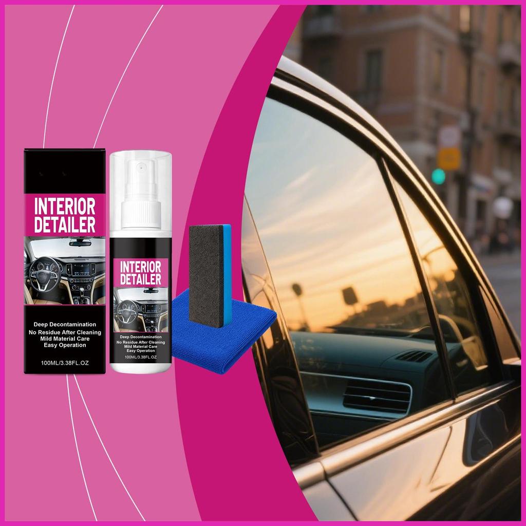 สําหรับรถยนต์ Car Seat Cleaner Multi Purpose Detailing Spray Stain Remover สําหรับรายละเอียดกระจก Da