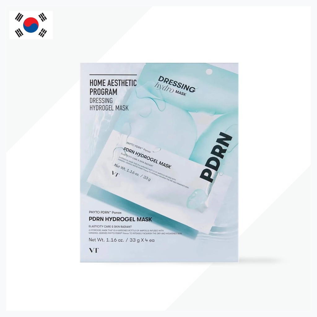 [VT Cosmetics] PDRN Hydrogel Mask 4EA / Korean Hydrogel Mask / Deep Moisture / ของแท้ 100% โดย VALAV