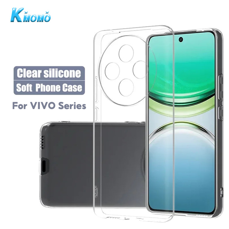 Clear Crystal Stain-Resistant Case สําหรับ VIVO X300 X200 X100 X90 iQOO 15 Ultra 13 12 11 Pro Plus 5
