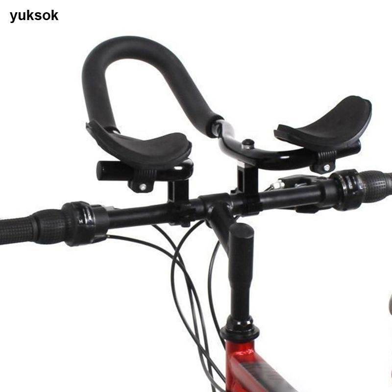 Yuksok ที่วางจักรยาน Handlebar ขี่จักรยาน TT Bar สําหรับจักรยานเสือภูเขาอุปกรณ์จักรยาน