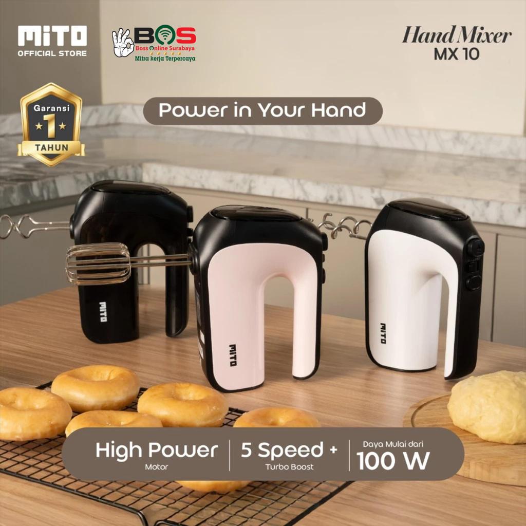 Mito Hand Mixer MX-10 Mito Hand Mixer 5 ความเร็วและคุณสมบัติเทอร์โบ MX 10