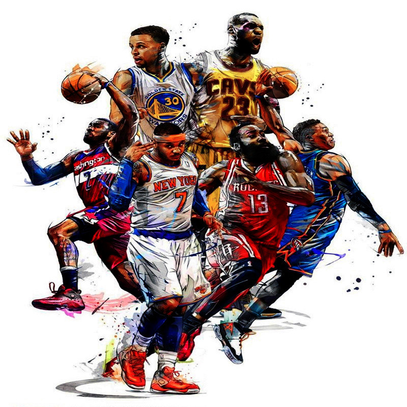 Nba Basketball Star 1/9 รูป Jordan James Curry Kobe Star Soldier Model Doll Decorative Doll