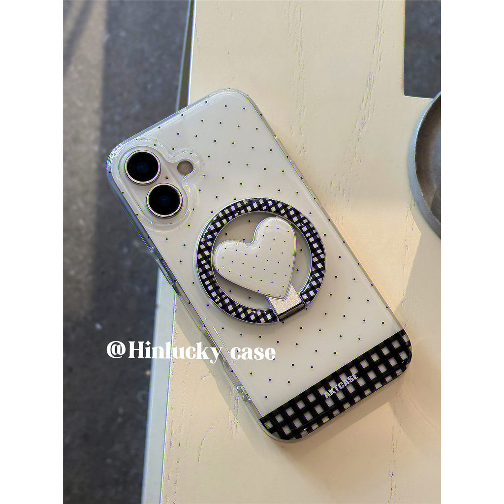 ลายสก๊อต Love Polka Dot วงเล็บแม่เหล็กเหมาะสําหรับ Samsung S26 S22 S23 S24 S25 FE Ultra เคสโทรศัพท์ S25FE กันกระแทก A56 เคสป้องกัน ราคา ถูกที่สุด ดีลบีเคเค แกลเลอรีภาพที่ 9