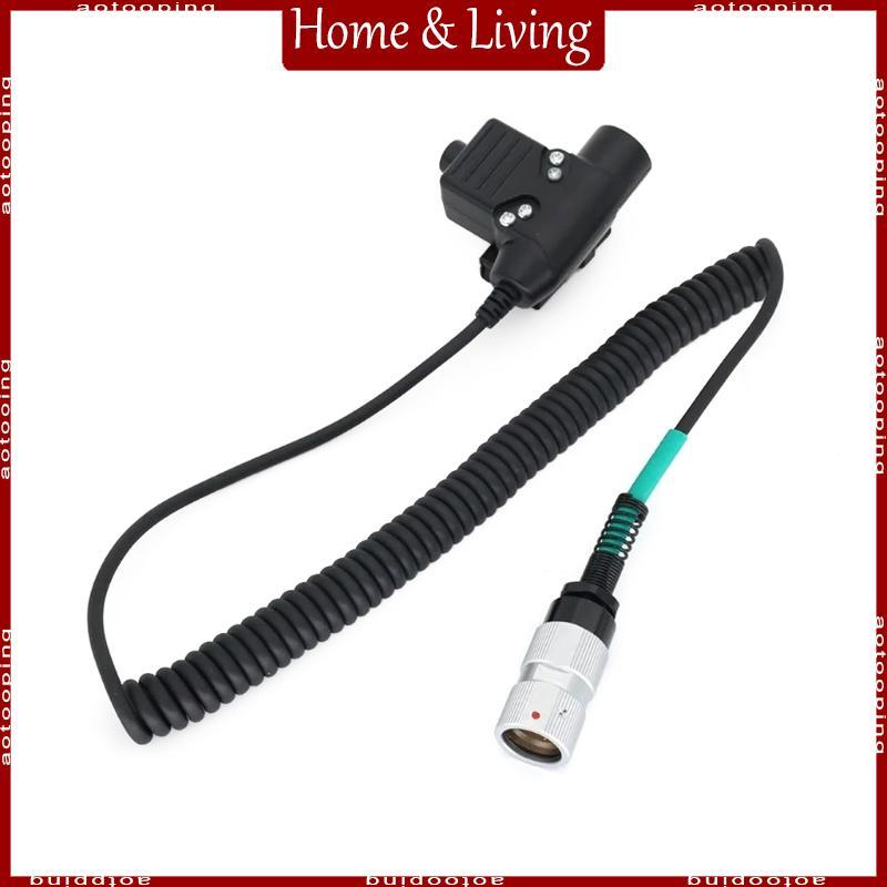 AOTO U94 PTT System Cable 6 Pin Plug Push to Talking U94 ประเภทชุดหูฟัง PTT ลดเสียงรบกวนสําหรับวิทยุ