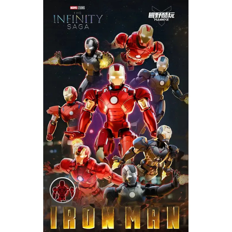 Original Fondjoy Iron Man MK9 MK10 MK11EX MK12 MK13 MK14 MK15 MK16 ชุด - Action Figure ของเล่นสะสมขอ