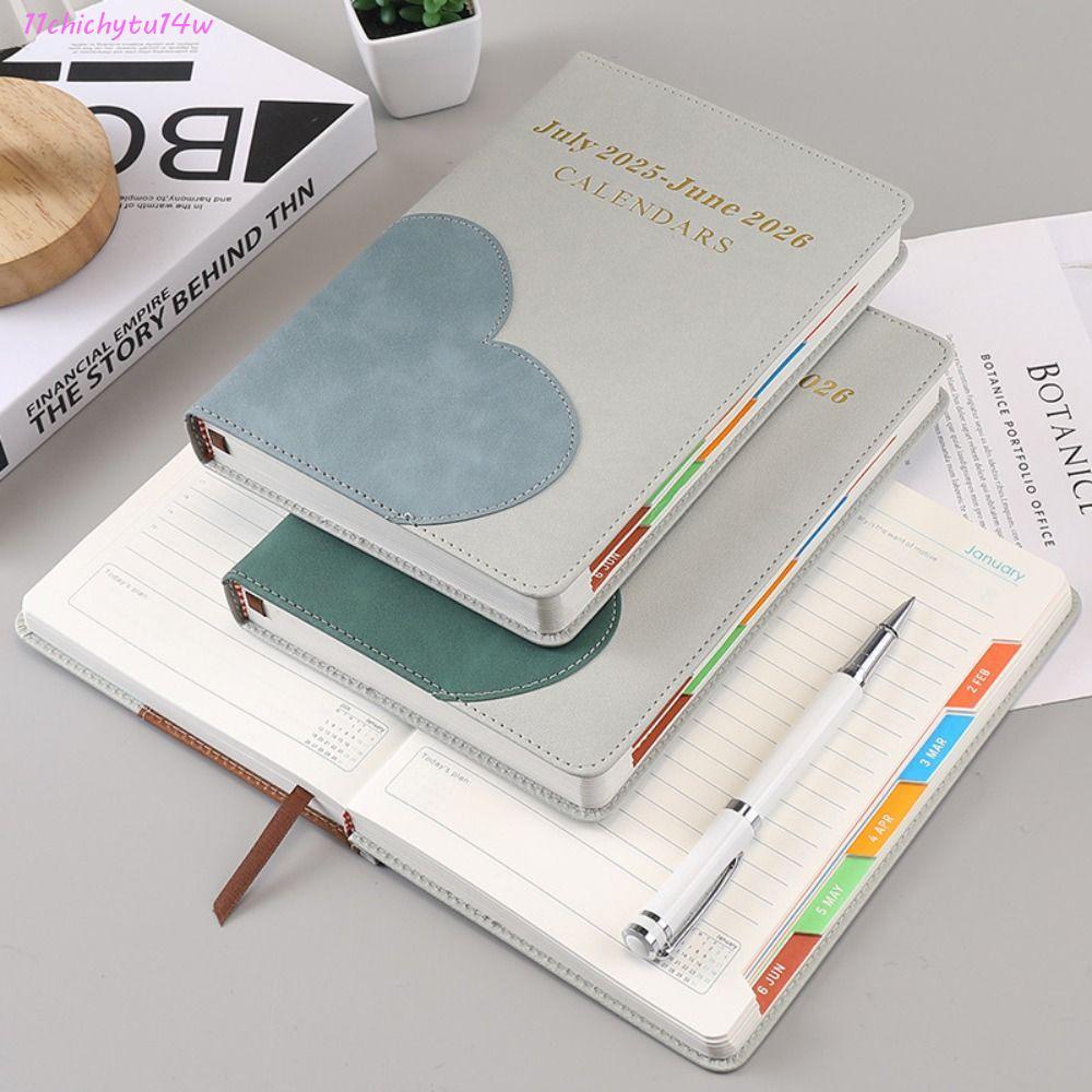 CHICHYTU14W A5 รายสัปดาห์รายเดือน Planner, Coil Notebook แบบพกพา 2026 A5 หนังสือรหัสผ่าน, Journal 20