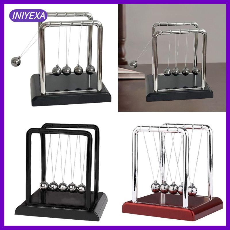 [Iniyexa] Newton Cradle Pendulum Balls Balance Ball ของเล่นเพื่อการศึกษาสําหรับเด็กสําหรับห้องนั่งเล