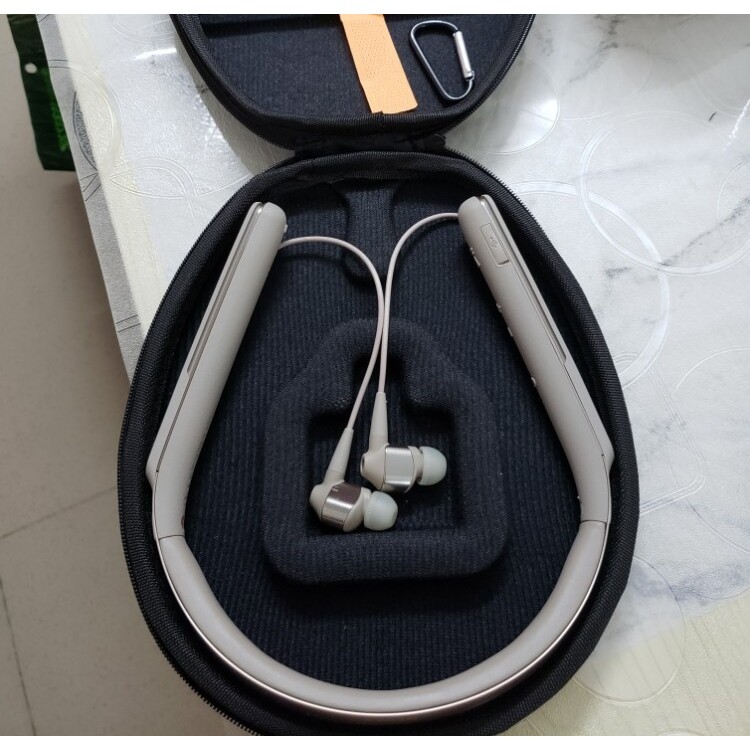 กระเป๋าชุดหูฟังบลูทูธแบบติดคอ LG HBS-1010 920 SONY WI-1000X H700 Samsung กล่องเก็บ