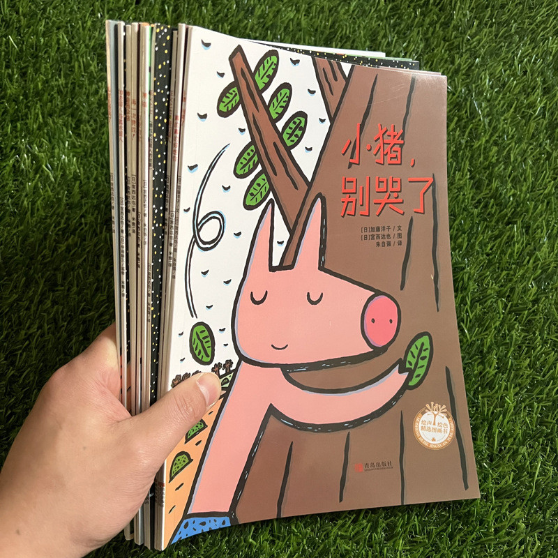 Story Book Drawing Format Warm Power Series ทั้งหมด a4 กาวหนังสือ 10 เล่ม Edashi Damiya ชุดเด็ก E5Q0