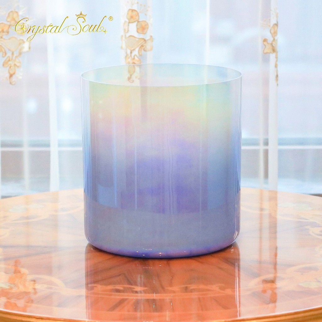 Crystal Soul 432HZ 6-9'' Crystal Singing Bowl Customizable Tone with Accessories for Spiritual Pract