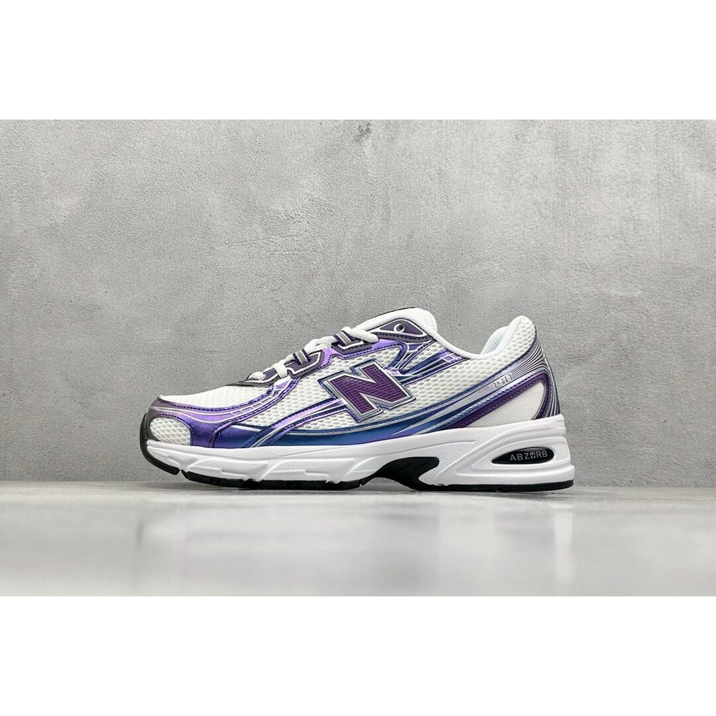 ข้อเสนอพิเศษ New Balance NB 740 V2 retro รองเท้ากีฬาที่สะดวกสบายสีขาวสีม่วง U740CG2