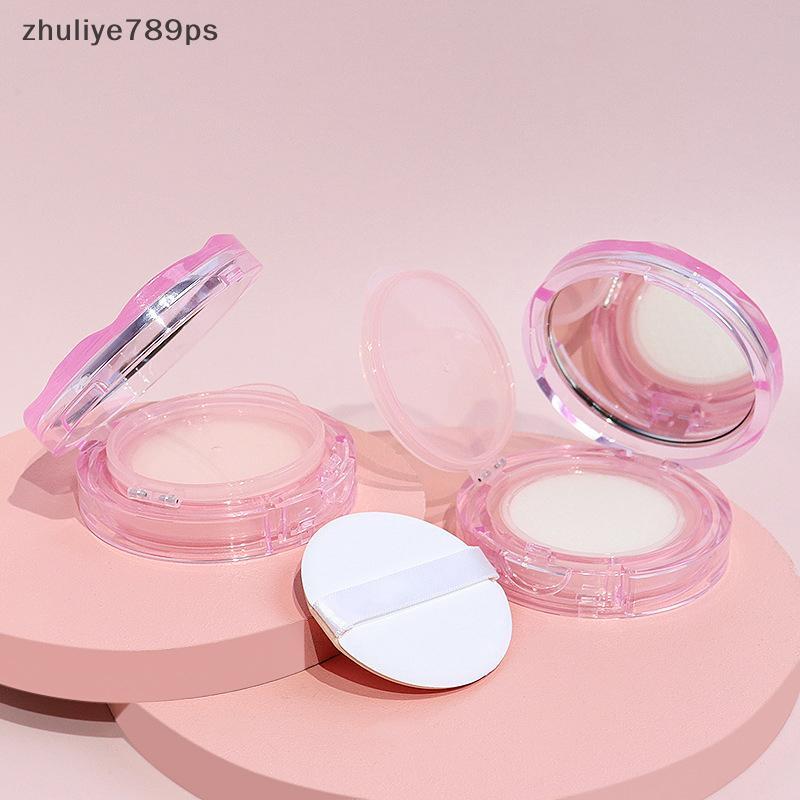 Zhuliye789ps] 12g พัฟเบาะลมเปล่ากล่องเครื่องสําอางแบบพกพาแต่งหน้าคอนเทนเนอร์พร้อมแป้งฟองน้ํากระจกสํา