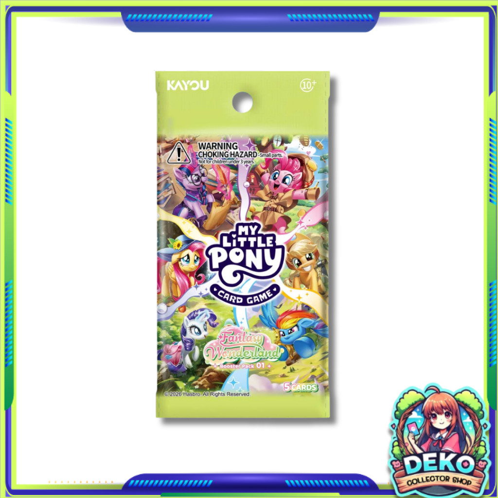 [ 1 ซอง ] My Little Pony Trading Card Game - Booster Pack 01 - Fantasy Wonderland Eng.Ver Kayou (p3)