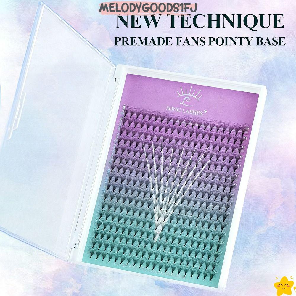 MELODYGOODS1FJขนตาประดิษฐ์,Sharp Thin 6D Volumeขนตาปลอม,Professional Grade PBTวัสดุ 8D Volumeแฟนเครื