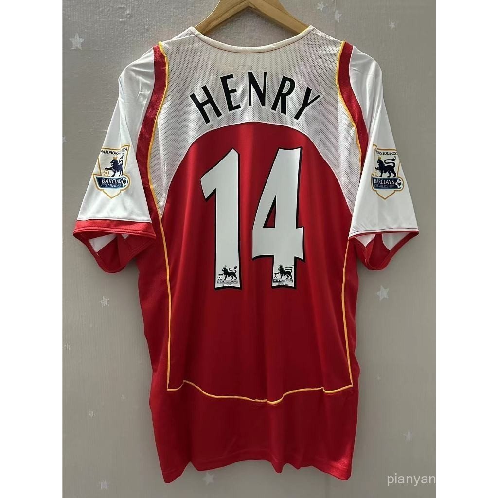 เสื้อบอลเรโทรArsenal Bergcamp Henry พร้อมบริการกำหนดเอง